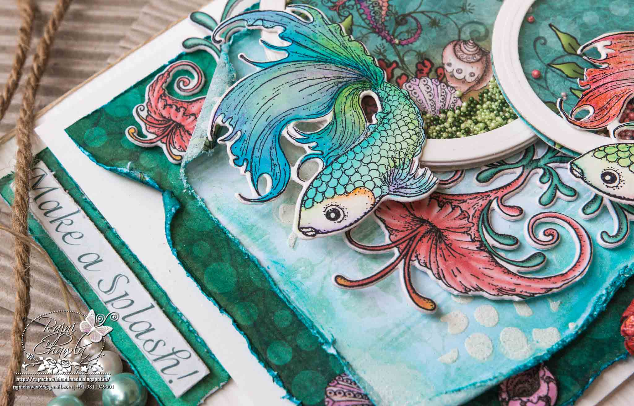 Make a Splash Card using Under the Sea Collection by Heartfelt Creation