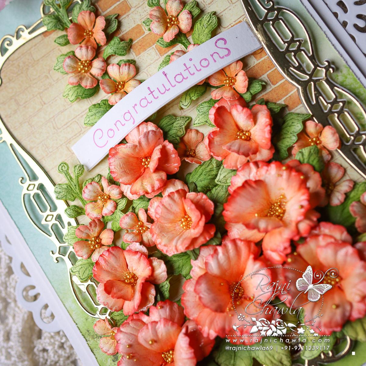 Weekly inspiration with Heartfelt Creations Hollyhock Garden Collection