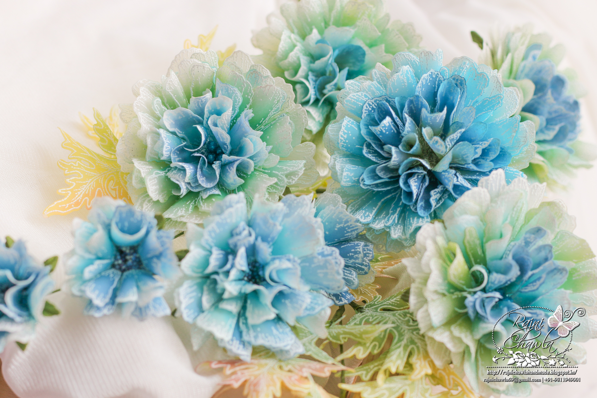 Blue Vellum Peonies | Timeless Creations