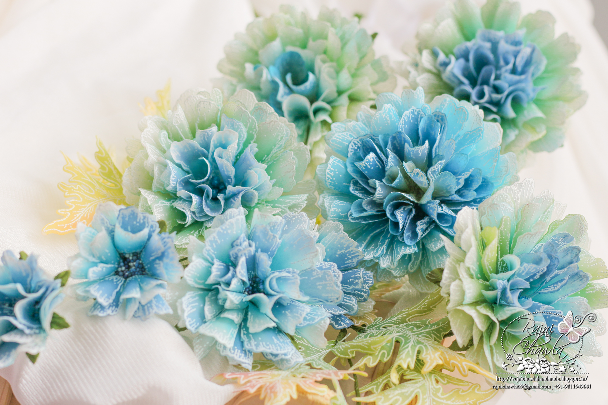 Blue Vellum Peonies | Timeless Creations